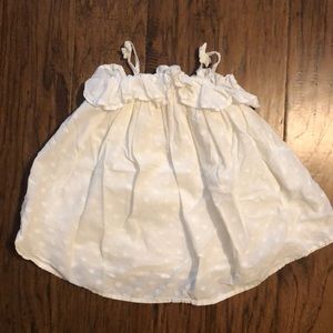 White cotton dress 18 Mo